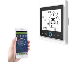 Slimme Wifi Thermostaat Programmeerbaar voor Waterverwarming met LCD Scherm en Spraakbesturing