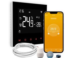 Slimme WiFi Thermostaat voor Elektrische Vloerverwarming - Digitaal & App Bediening