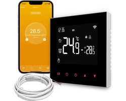 Thermostaat voor watergevloerverwarming - actuator smart wifi thermostaat - programmeerbaar - kamerthermostaat - compatibel met Alexa en Google Home - spraakbesturing - Smart Life en Tuya app