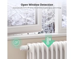 Thermostatic Radiator Valve – Smart Zigbee Thermostaat met App-bediening – Werkt met Zigbee 3.0 Hub – Compatibel met Alexa & Home Assistant – Inclusief 6 Adapters – Energie- en Kostenbesparend