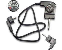 Universele Thermostaatverbindingskabel - Grill-Voedingskabel met Thermostaat - 1 Stuck - Zwart