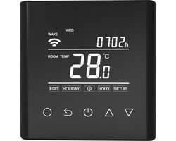 VH Control Calypso-W - Programmeerbare Wifi inbouwthermostaat - Zwart