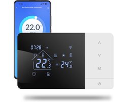 Wifi thermostaat met 2 drading en Tuya besturing, programmeerbaar met Google en Alexa