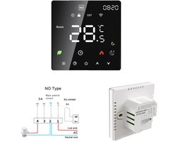 Zolara Slimme thermostaat - WiFi - Energiebesparing - Programmeerbaar - Zwart