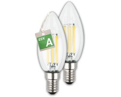 BRILONER - Ultra Efficient LED Lamp - 2 stuk - EEK A - E14 - Ø3.5cm