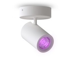 Calex Smart Plafondlamp - 1-Lichts - Slimme Opbouwspot - Rond - Wit