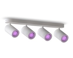 Calex Smart Plafondlamp - 4-Lichts - Slimme Opbouwspot - Ovaal - Wit