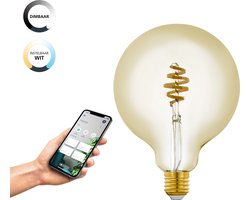 EGLO connect.z  Smart LED Lamp - E27 - Ø 12,5 cm - G125 - Instelbaar wit licht - Dimbaar