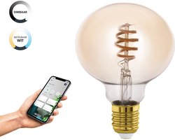 EGLO connect.z  Smart LED Lamp - E27 - Ø 9,5 cm - Instelbaar wit licht - Dimbaar - Zigbee