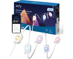 eufy Lightning E22 Lichtsnoer – Slimme Buitenverlichting 30m – Outdoor Light – RGBWW LED's – tot IP65 Waterdicht – AI-gestuurde Lichtthema's – Werkt met eufy Life-app