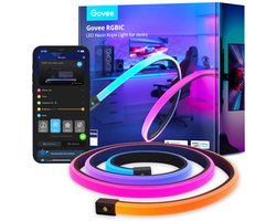 Govee Neon Rope Light for Desks 3m - led strip - RGBIC - app-bediening - Alexa/Google