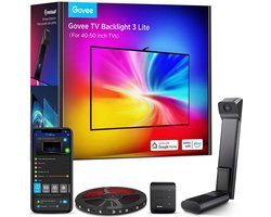 Govee TV Backlight 3 Lite 40–50 inch - tv led strip - RGBICW - app-bediening - Alexa/Google - Matter compatibel