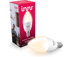 Innr smart E14 LED lamp - werkt met Philips Hue* - Zigbee bulb - warmwit licht - slimme kaarslamp - dimbaar - 470 lumen - 1 pack