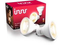 Innr smart GU10 LED lamp - werkt met Philips Hue* - Zigbee LED spot - warm white - slimme lamp - dimbaar - 460 lumen - 2 pack
