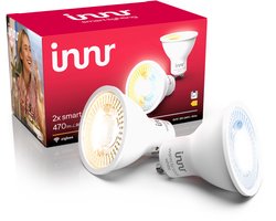 Innr smart GU10 LED lamp - werkt met Philips Hue* - Zigbee LED spot - warmwit tot koelwit licht - slimme lamp - dimbaar - 470 lumen - 2 pack