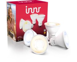 Innr smart GU10 LED lamp - werkt met Philips Hue* - Zigbee LED spot - warmwit tot koelwit licht - slimme lamp - dimbaar - 470 lumen - 4 pack