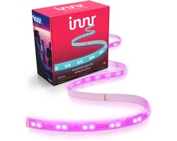 Innr Zigbee Lightstrip, werkt met Hue* (hub vereist), premium RGBW LED-strip, ultra helder 2200 lm, diep dimbare indirecte verlichting, 3 m