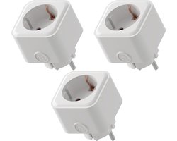 Ledvion - 3X Smart Stekker - 3600W - Slim Wifi-stopcontact - Wifi Smart Home - Smart Plug - Tijdschakelaar