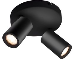 Ledvion - LED Plafondspot - Zwart 2-lichts - GU10 - IP20