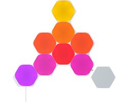 Nanoleaf Shapes Hexagons Starterkit - Slimme Verlichting - 9 LED/RGB Panelen - Siri, Google, Alexa