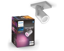 Philips Hue Argenta Opbouwspot - White and Color Ambiance - GU10 - 5,7W - Aluminium - Bluetooth