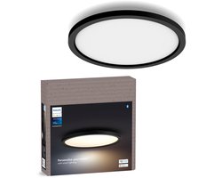 Philips Hue Aurelle paneellamp – warm- tot koelwit licht – zwart – rond