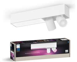 Philips Hue Centris opbouwspot - wit en gekleurd licht - 2-spots - wit - rechthoekig