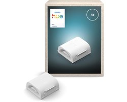 Philips Hue Flux Connector - Verbindt 2 Flux LED strips in een rechte lijn - Doorlopende gelijkmatige lichtlijn - 4 stuks