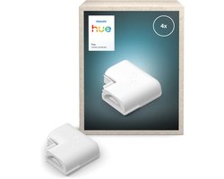 Philips Hue Flux Hoekconnector - Verbindt 2 hoekstrips in 90° hoek - Doorlopende gelijkmatige lichtlijn - 4 stuks