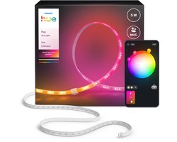 Philips Hue Flux LED strip verlenging - 5 meter verlengstrip - Eenvoudige installatie - Wit en gekleurd licht - Chromasync™ technologie