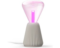Philips Hue Lightguide 3D-geprinte Tafellamp (Zandkleur) - E27 - Wit en Gekleurd Licht - Incl. 1 Hue Lightguide Triangle Lamp - Hue White and Color Ambiance
