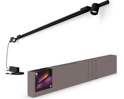 Philips Hue Perifo railverlichting muur - 2-spots - 1 gradient light tube - zwart - basisset