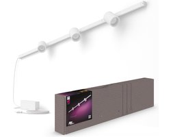 Philips Hue Perifo railverlichting muur - wit en gekleurd licht - 3-spots - wit - basisset