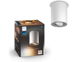 Philips Hue Pillar opbouwspot - warm- tot koelwit licht - 1-spot - wit - GU10