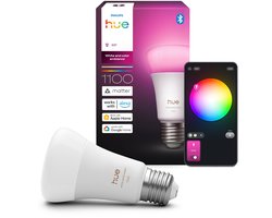 Philips Hue Slimme LED A60 lamp, Wit en Gekleurd Licht, E27 Fitting