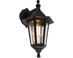 QAZQA new haven - Klassieke Dimbare LED Smart Wandlamp incl. wifi met Dimmer voor buiten - 1 lichts - D 21.2 cm - Zwart - Buitenverlichting