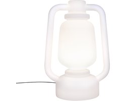 QAZQA storm - Moderne Staande Buitenlamp | Staande Lamp voor buiten - 1 lichts - H 1100 mm - Wit - Buitenverlichting