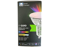 Smart GU10 Lamp - Meerkleurig - Verbind met Wifi en Bedien Via App - Dimbaar - Lange Levensduur - Energiesparend