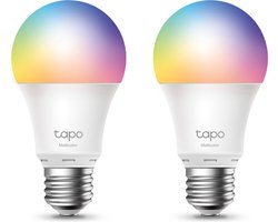 Tapo L530E Slimme Ledlamp E27- Grote Fitting- Wit & Kleur- WiFi- 2 pack