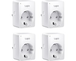 TP-Link Tapo P110 - Slimme Stekker - Smart Plug - 4 stuks - WiFi Stopcontact - Energiebewaking