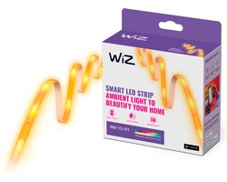 WiZ LED strip - 4 meter - RGB+W - Makkelijke installatie - Gekleurd en Wit Licht - Wi-Fi - RGB+W; één kleur tegelijk