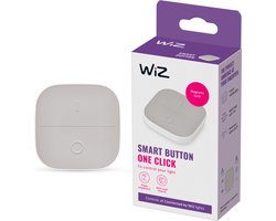 WiZ Portable Button - Bedien je Slimme Verlichting Eenvoudig Zonder App - Werkt op Batterijen - Draagbaar