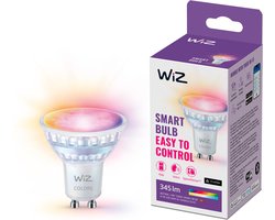 WiZ Spot - Gekleurd en Wit Licht - Slimme LED Verlichting - GU10 fitting - 50W - Glas - Wi-Fi