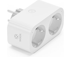 Woox R6153 dubbele smart stekker - wifi stekker met twee stopcontacten