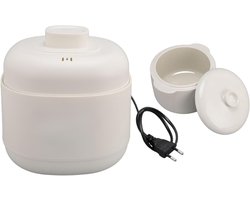 Aurixi® Slowcooker met timer - Slowcooker - Crockpot - Wit - ‎23cm x 23cm x 22cm