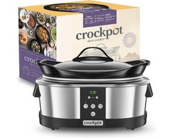 Digitale Slowcooker met Countdown-Timer en 5,7L Capaciteit
