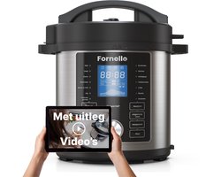 Fornello Rijstkoker met stomer - Keramisch - Inc. Uitlegvideo's - PFAS vrij - Rice cooker