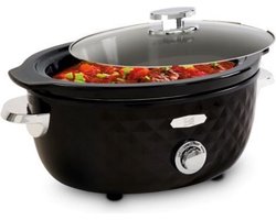 FRITEL Slow Cooker SC 2290 - Elektrische Stoofpot / Crock Pot - 5,5L - 210W - 4 tot 8 Pers. - Keramische pot - 4 Warmtestanden