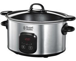 Grote Digitale Slowcooker 6 Liter met Aanbraden Pan en Timer