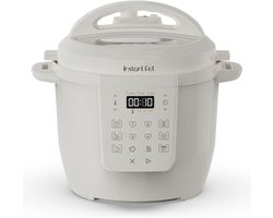 Instant Pot Classic 5,7L Multicooker - 7-in-1: Snelkookpan, Slowcooker, Sauteren, Stomen, Ei, Yoghurt, Warmhouden - tot 70% sneller - tot 80% energiebesparing - ideaal 6 porties - vaatwasserbestendig - 4 presets - Sea Salt Wit
